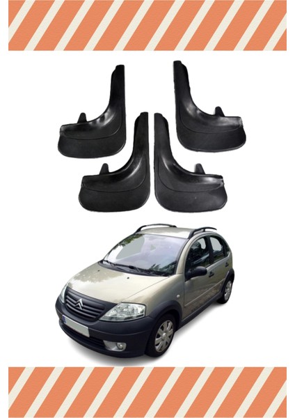 Citroen C3 2002-2010 4'lü Tozluk Çamurluk Paçalık