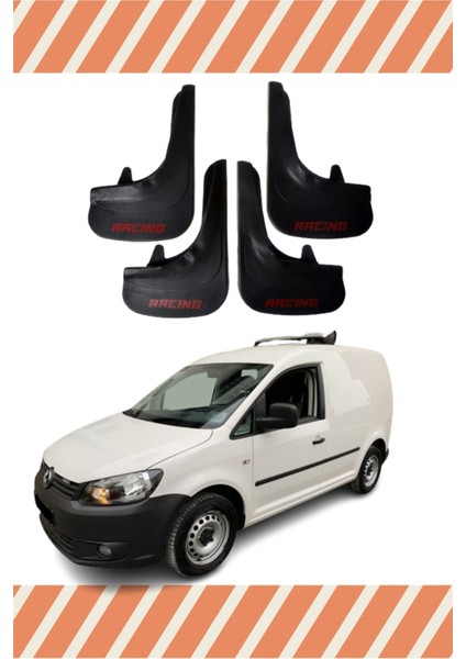 Volswagen Caddy Racing Yazılı 4'lü Tozluk Çamurluk Paçalık