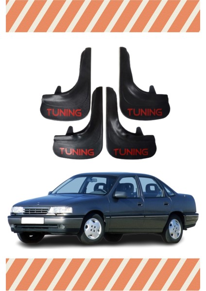 Opel Vectra A Tunıng Yazılı 4'lü Tozluk Çamurluk Paçalık