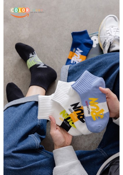 Patik Yazlık Çorap Ekstra Rahat Pamuk Poliamid 5 Çift Erkek Kullanımı İçin