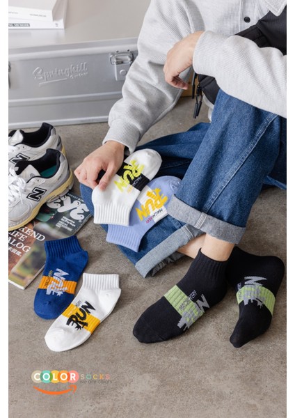 Patik Yazlık Çorap Ekstra Rahat Pamuk Poliamid 5 Çift Erkek Kullanımı İçin