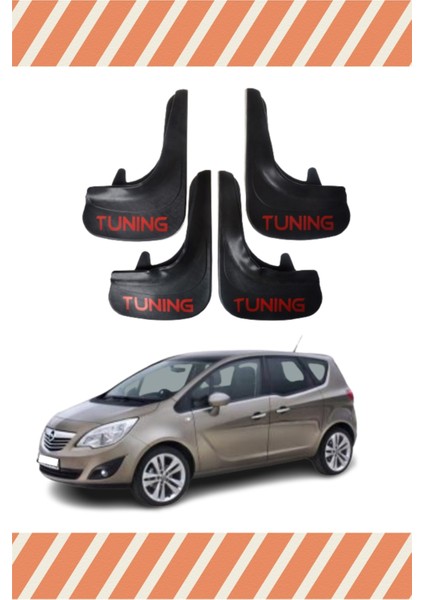 Opel Meriva Tunıng Yazılı 4'lü Tozluk Çamurluk Paçalık