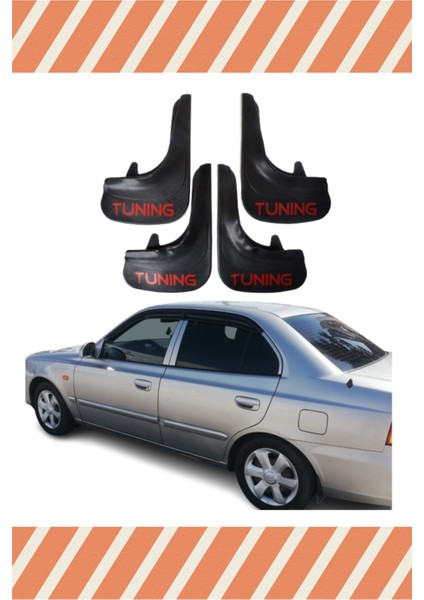 Hyundai Admira Tunıng Yazılı 4'lü Tozluk Çamurluk Paçalık