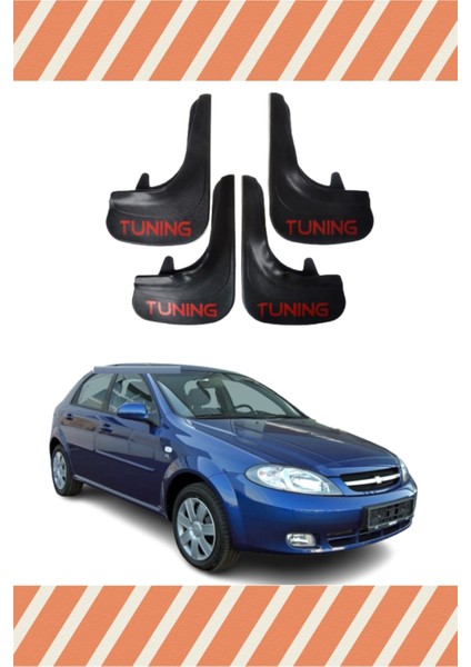 Chevrolet Lacetti Hb Tunıng Yazılı 4'lü Tozluk Çamurluk Paçalık