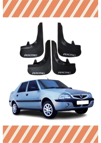 Dacia Solenza Racing Yazılı 4'lü Tozluk Çamurluk Paçalık