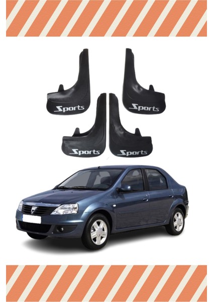 Dacia Logan Sd 2006-2011 Sports Yazılı 4'lü Tozluk Çamurluk Paçalık