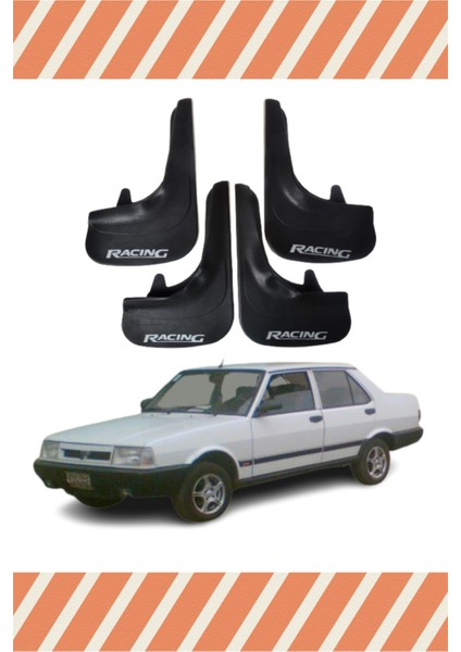 Fiat Şahin Racing Yazılı 4'lü Tozluk Çamurluk Paçalık