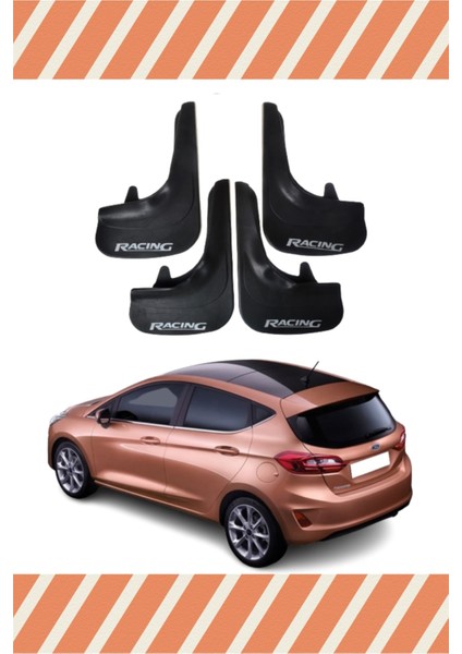 Ford Fiesta 2018 ve Sonrası Racing Yazılı 4'lü Tozluk Çamurluk Paçalık