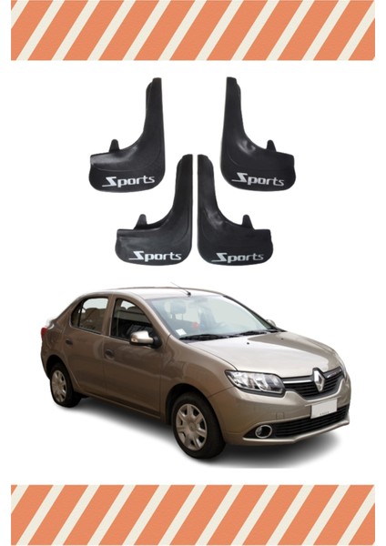 Renault Symbol Sports Yazılı 4'lü Tozluk Çamurluk Paçalık
