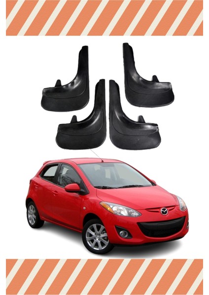 Mazda 2 4'lü Tozluk Çamurluk Paçalık