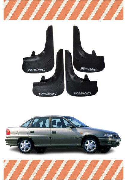 Opel Astra F Sd 1991-2007 Racing Yazılı 4'lü Tozluk Çamurluk Paçalık