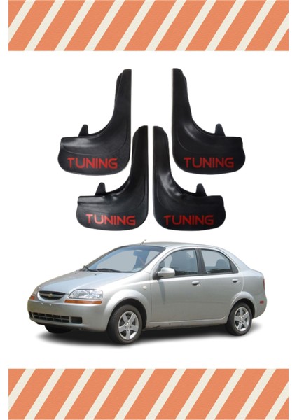 Cheverolet Kalos Sd Tunıng Yazılı 4'lü Tozluk Çamurluk Paçalık