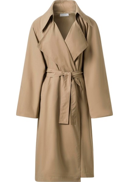 Kadın 20223394422 Camel Kuşaklı Mevsimlik Ince Trençkot