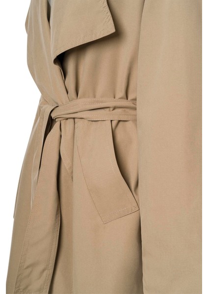 Kadın 20223394422 Camel Kuşaklı Mevsimlik Ince Trençkot