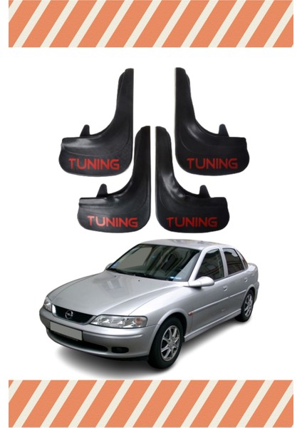 Opel Vectra B 1995-2003 Tunıng Yazılı 4'lü Tozluk Çamurluk Paçalık
