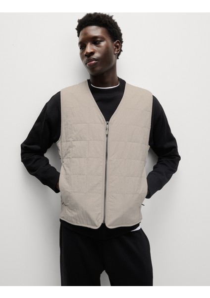 Dolgulu Kapitone Yelek