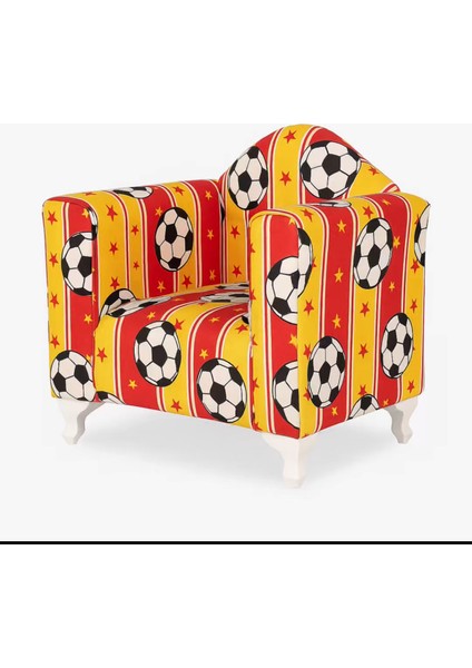Taraftar Çocuk Koltuğu Futbol Temalı Sarı Kırmızı Ayaklı 0-6 Yaş fiyatları