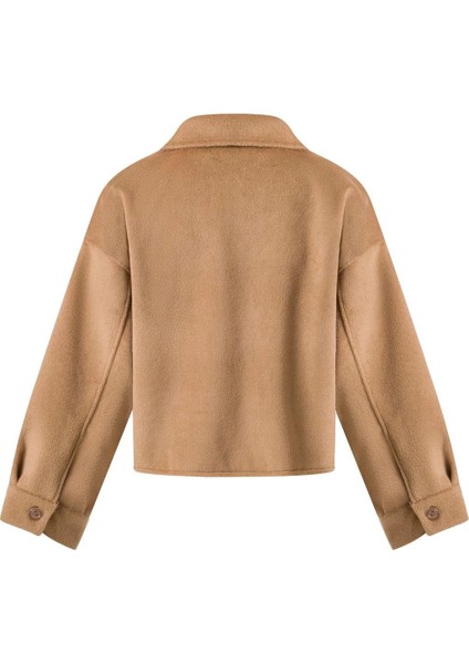 Kadın Camel Cep Detaylı Kısa Kaşe Ceket fırsatları