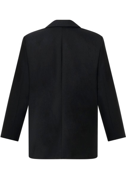 Kadın Siyah Düğmeli Blazer Ceket fırsatları