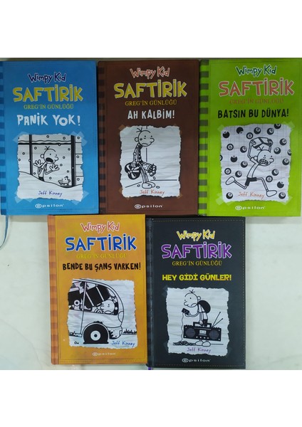 Saftirik Greg'in Günlüğü : Panik Yok-Ah Kalbim-Batsın Bu Dünya-Bende Bu Şans Varken- Hey Gidi Günler (Ciltli) - Jeff Kinney
