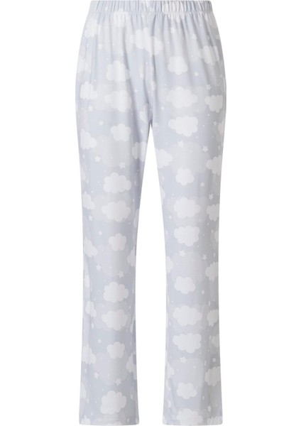 Kadın Gri Bulut Desen Tişört Pantolon Takım fırsatları