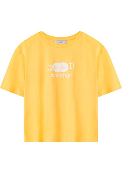 Kadın Çok Renkli Yumurta Desen Tişört Şort Takım indirimleri