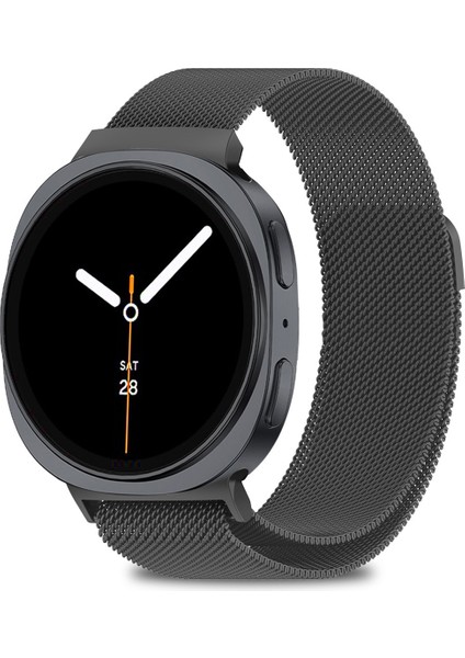 Samsung Galaxy Watch 8 40MM / 44MM / 46MM Classic Uyumlu Milanes Örgü Hasır Metal Kordon