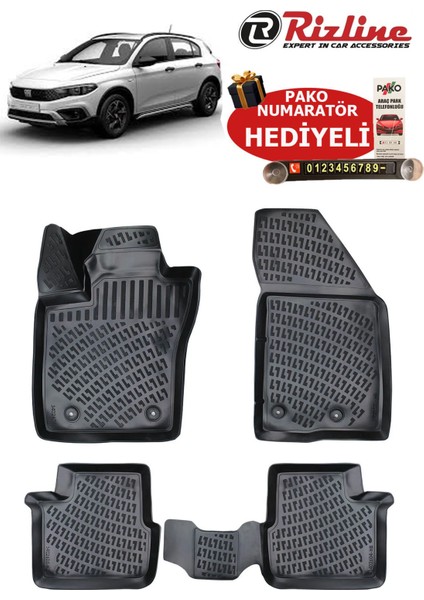 Fiat Egea Cross 2020-2025 Arası Havuzlu Paspas