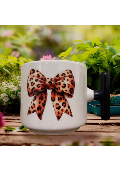 Zebra Fiyonk Çift Taraf Baskılı Kupa- Seramik Çay, Kahve Hediyelik Bardağı