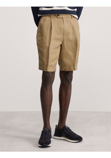 Keten Karışımlı Tek Pile Şort modelleri