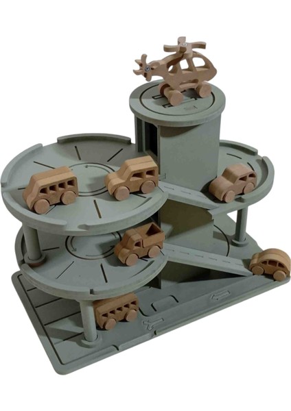 Mdf Boyalı Oyuncak Otopark modelleri