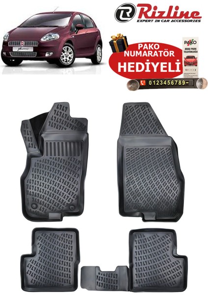 Fiat Punto 2010 Sonrası Havuzlu Paspas