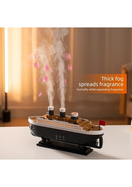 Oda Nemlendirici & Hava Nemlendirici – Cruise Gemi Tasarımlı, Denizanası Duman Halkaları, Uzaktan Kumandalı Aromaterapi & Uçucu Yağ Difüzör indirimleri