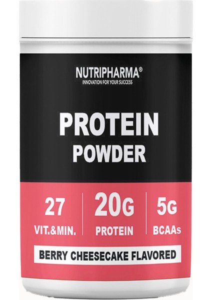Protein Tozu – Berry Cheesecake | 20 G Protein, 27 Vitamin & Mineral | 464 G, 16 Servis