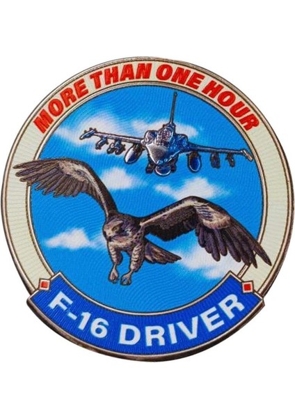 "f-16 Driver" Patch Arma 9.5 cm 3d, 2025 Yeni Model Tip Cırtlı,