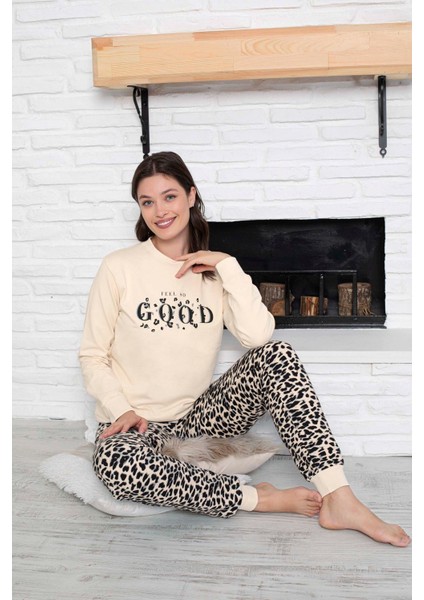 Kadın Bisiklet Yaka Bilek Manşet/lastikli 2 Iplik Pamuk Cepli Kışlık Jogger Eşofman Pijama Takımı modelleri