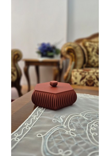 Modern Tasarımlı Kapaklı Takı ve Aksesuar Kutusu – 3D Dekoratif Saklama Kutusu