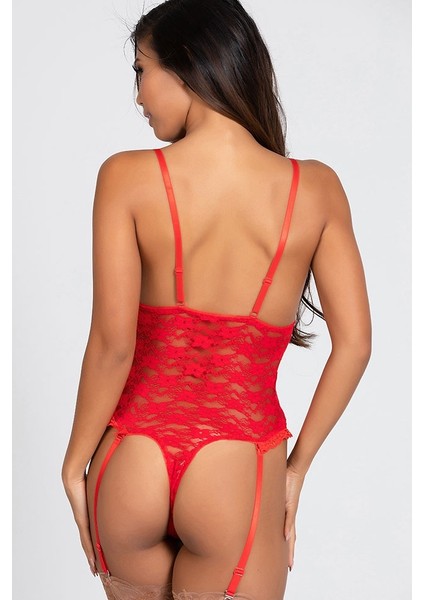 Özel Bölgesi Açık Dantelli Jartiyerli Gecelik modelleri