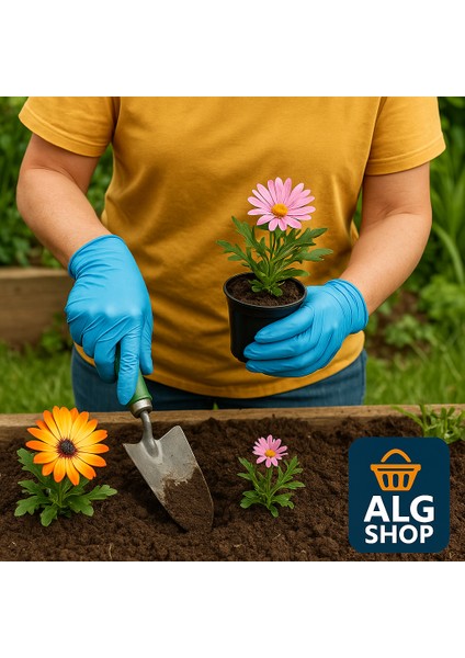 100 Adet Mavi Nitril Flex Eldiven M Pudrasız Hijyenik Sağlam Iki Ele Uyumlu Çalışma Mutfak Eldiven fiyatları