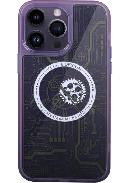 iPhone 14 Pro Kılıf Magic Magneticsafe Silikon - Derin Mor