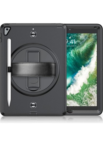 iPad 5 Air 9.7 Kılıf Strap-C Otterbox Tablet Kapak - Siyah fiyatları