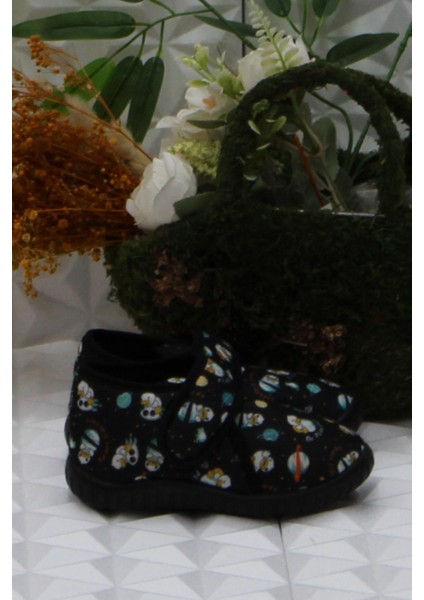 Sly 5397 Siyah Anaokulu Kreş Ev Erkek Çocuk Panduf Ayakkabı fiyatları