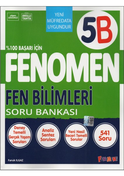 Fenomen Yayınları 5b Fen Bilimleri Soru Bankası