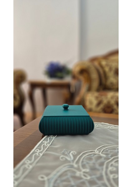 Modern Tasarımlı Dikdörtgen Kapaklı Takı ve Aksesuar Kutusu – 3D Dekoratif Saklama Kutusu fiyatları
