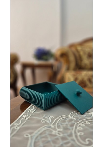 Modern Tasarımlı Dikdörtgen Kapaklı Takı ve Aksesuar Kutusu – 3D Dekoratif Saklama Kutusu modelleri