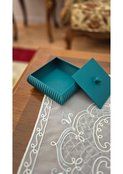 Modern Tasarımlı Dikdörtgen Kapaklı Takı ve Aksesuar Kutusu – 3D Dekoratif Saklama Kutusu fırsatları