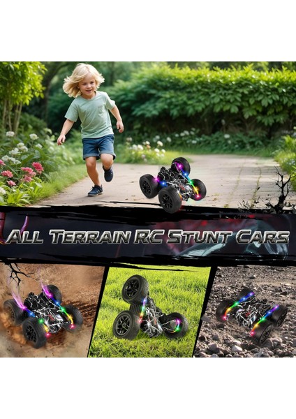 Uzaktan Kumandalı Araba 4x4 Akrobatik LED Işıklı Sarj Edilebilir 2.4ghz fırsatları