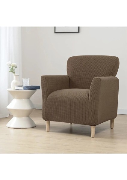 Streç Lastikli Esnek Yikanabilir Kare Desen Berjer Bir Kişilik Koltuk Örtüsü Koltuk Kılıfı (Bir Adet) fiyatları