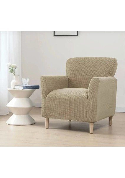 Streç Lastikli Esnek Yikanabilir Kare Desen Berjer Bir Kişilik Koltuk Örtüsü Koltuk Kılıfı (Bir Adet) fiyatları