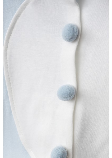 Tavşan Kostüm Önden Açık Kapşonlu Bebek Tulumu Romper %100 Pamuk ( Arkası Ponponlu ) fiyatları